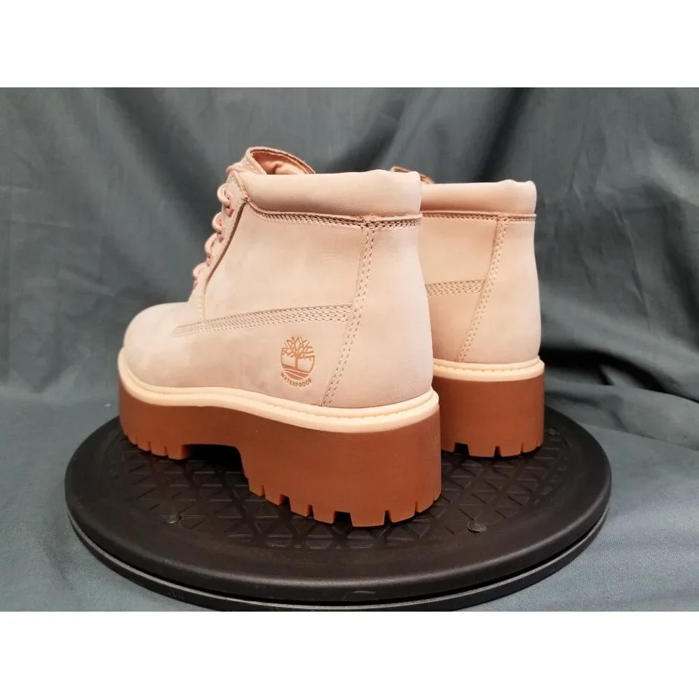 Timberland Girls Nellie Stonestreet Platform Boots Pink Size 4.5 NEW IN BOX! - Picture 6 of 12